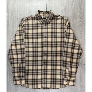 Todd Snyder Plaid Shirt Size M color grey brown plaid NWT made in Portugal